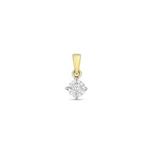 Diamond Illusion Set 0.10ct 9ct Yellow Gold